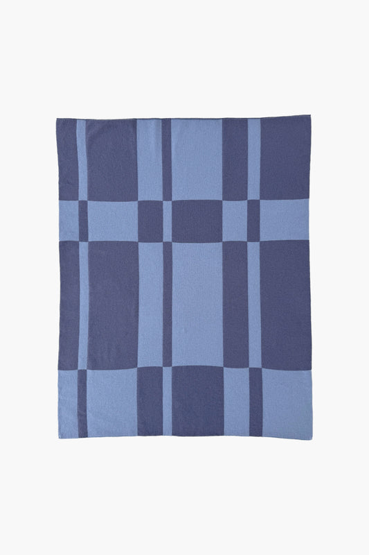 PRE-ORDER Cashmere Baby Blanket Tartan - Blae