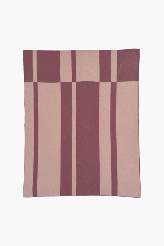 PRE-ORDER Cashmere Baby Blanket Ticking Stripe - Dusk