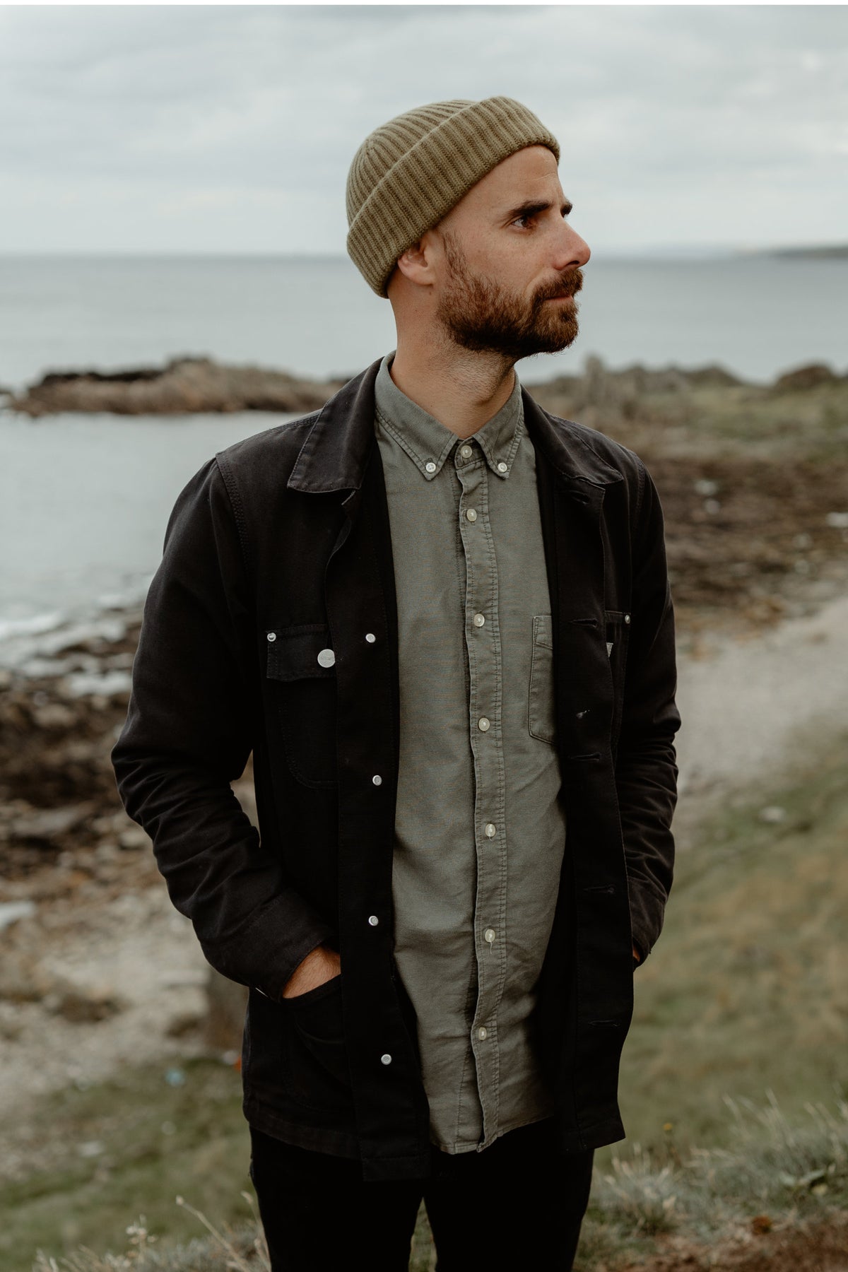 Cashmere Beanie – Algae
