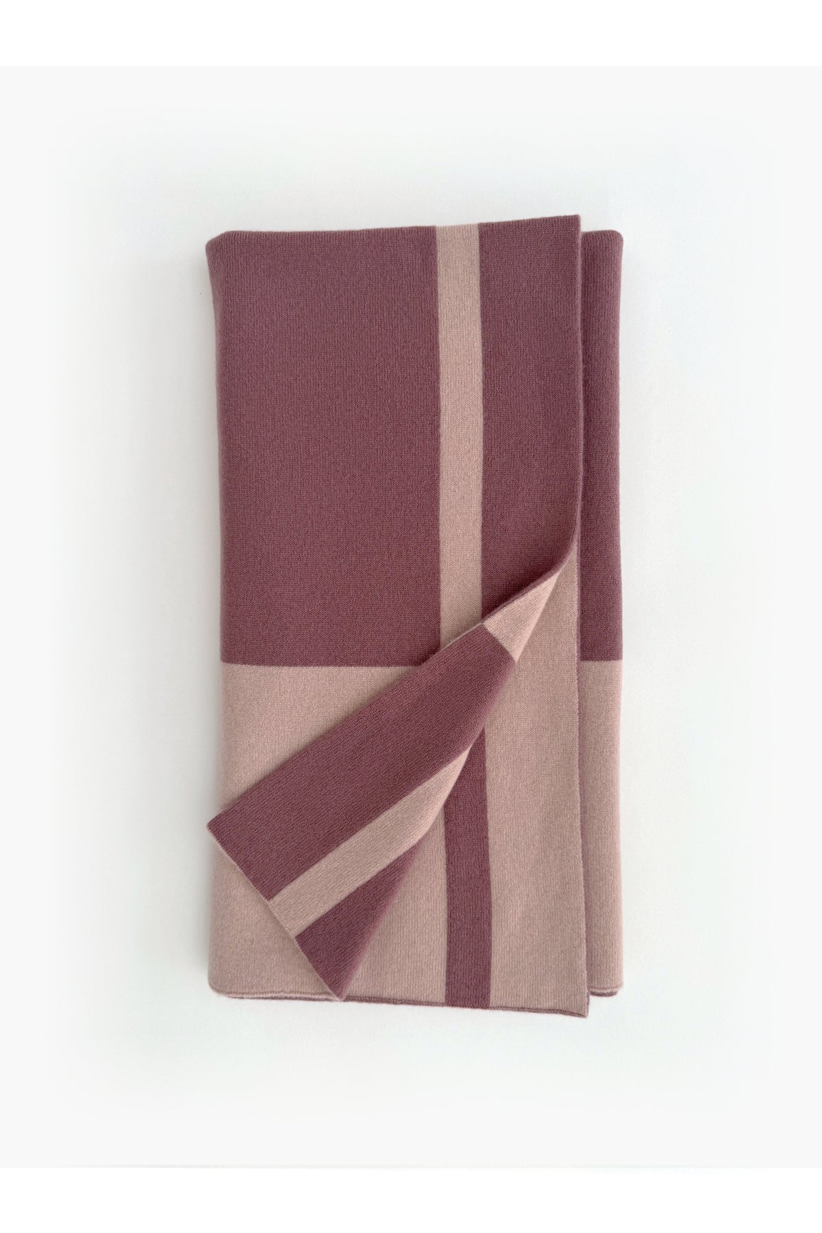 PRE-ORDER Cashmere Baby Blanket Ticking Stripe - Dusk