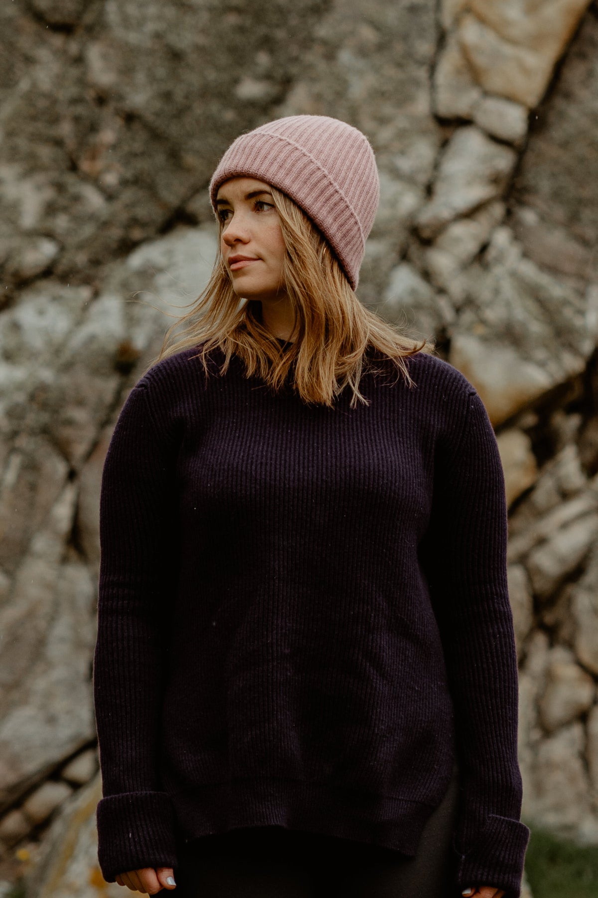 Cashmere Beanie – Dusk