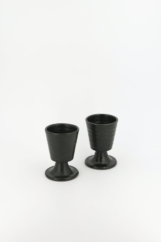 Fontgombault Ceramic Goblets - Green