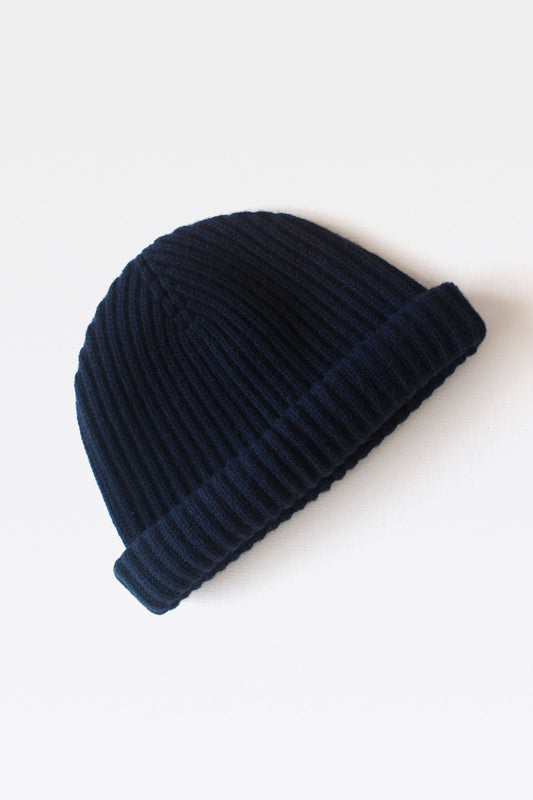 Cashmere Beanie – Navy